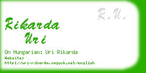 rikarda uri business card